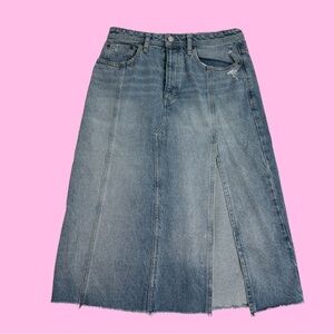 Denim Midi Skirt